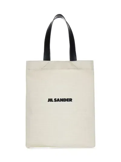 Jil Sander Tote Book Tote In Cream