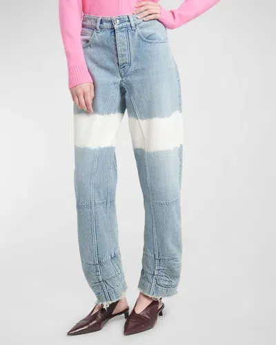 Jil Sander Treated Wide-leg Denim Trousers In Blue Sky