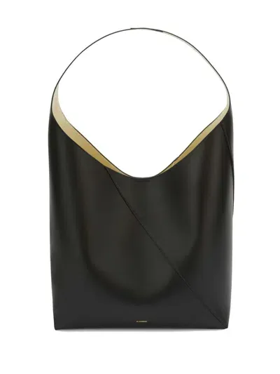 Jil Sander Vertigo Hobo Large Tote Bag In Black