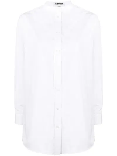 Jil Sander Wednesday Straight Fitted Shirt Clothing In White