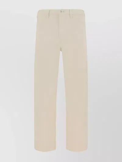 Jil Sander Cotton Denim Jeans In Natural