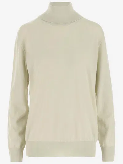 Jil Sander Wool Pullover In Ivory