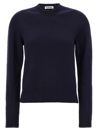 Jil Sander Wool Sweater In Blue