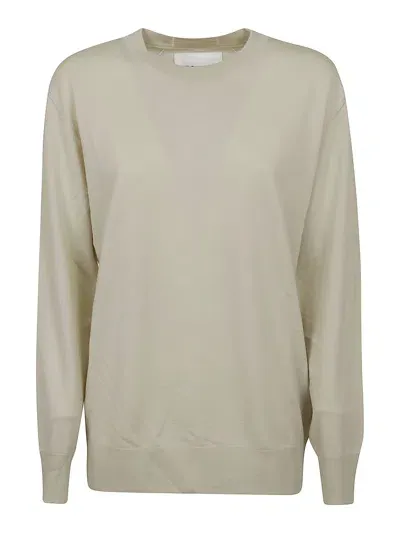 Jil Sander Wool Sweater In Light Grey