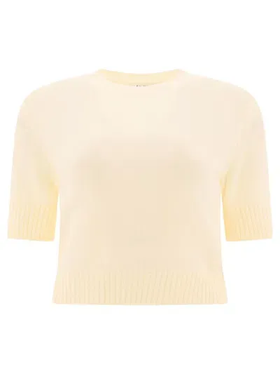 Jil Sander Wool Sweater In White