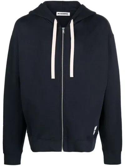 Jil Sander Zip Sweatshirt. Clothing In Black