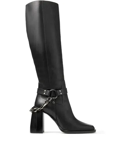 Jimmy Choo 95mm Isabelle Boots In Black