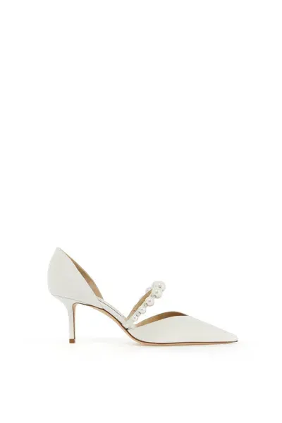 Jimmy Choo Aurelie 65 Pumps With Pearls In White