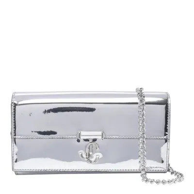 Jimmy Choo Silver Avenue Wallet Bag