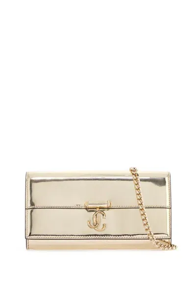 Jimmy Choo Avenue Crossbody Mini Bag In 金子