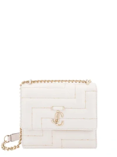 Jimmy Choo Avenue Quad Shoulder Bag In White