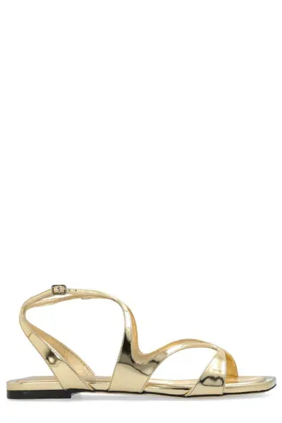 Jimmy Choo Ayla Sandals In Gold