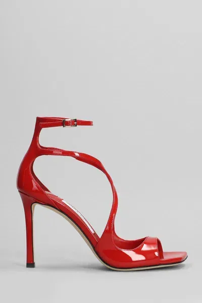 Jimmy Choo Azia 95 Sandals In Red