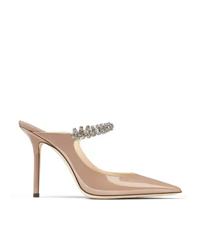 Jimmy Choo Bing 100 Leather Mules In Pink