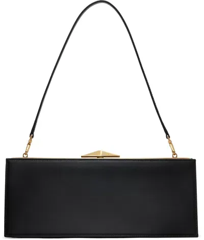 Jimmy Choo Black Diamond Cocktail Clutch In Black/gold