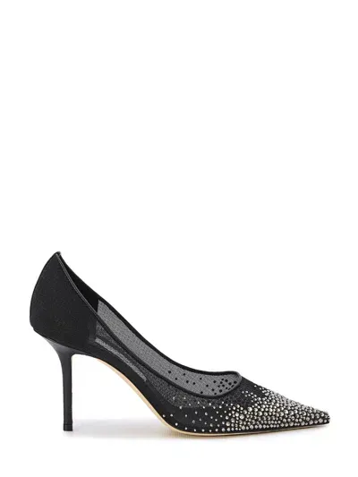 Jimmy Choo Love 85mm Crystal-embellished Pumps In Black