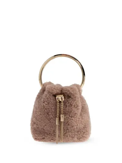 Jimmy Choo Bon Bon Bucket Bag In Neutrals