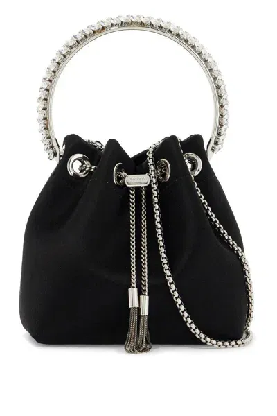 Jimmy Choo Bon Bon Handbag In Black