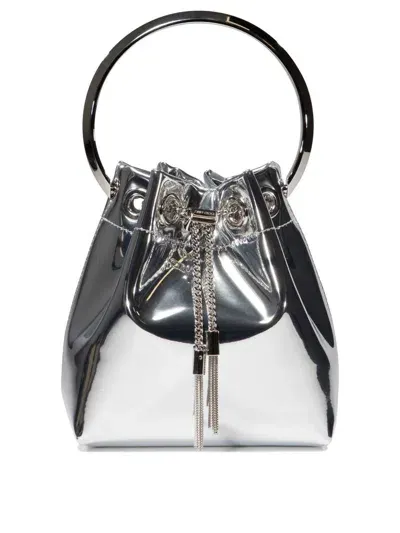 Jimmy Choo "bon Bon" Handbag In Silver