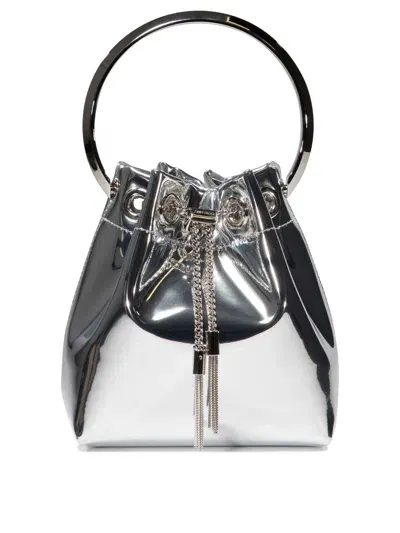 Jimmy Choo Bon Bon Handbags In Silver