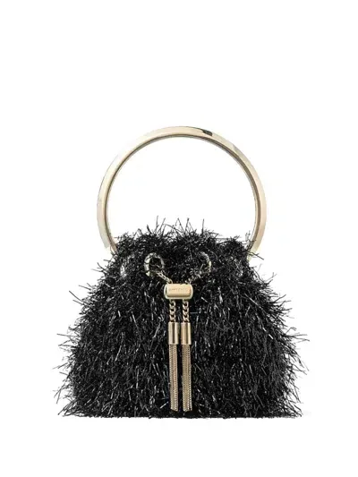 Jimmy Choo Bon Bon Mini Bucket Bag In Black