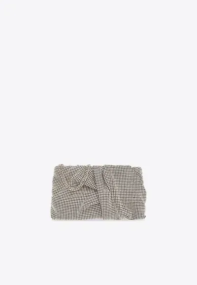 Jimmy Choo Embellished Bonny Clutch Bag In Silver