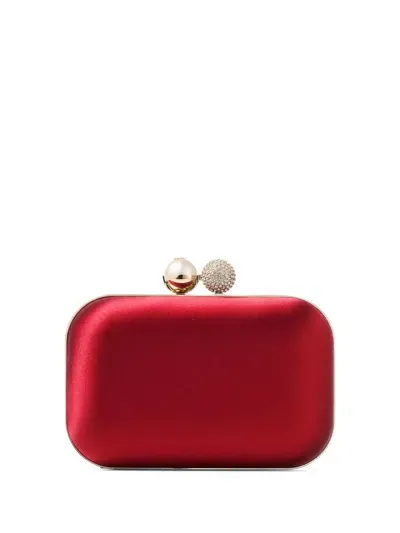 Jimmy Choo Cloud Clutch Bag In Red