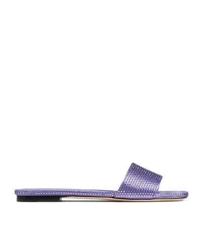 Jimmy Choo Clovis Slides In Tanzanite/tanzanite