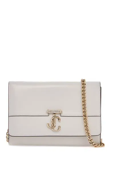 Jimmy Choo Clutch Avenue In White