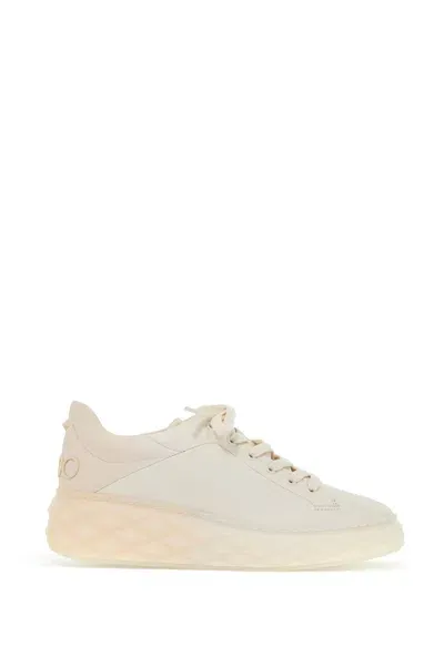 Jimmy Choo Faceted Leather Sneakers With Maxi Sole For Women In Multicolor