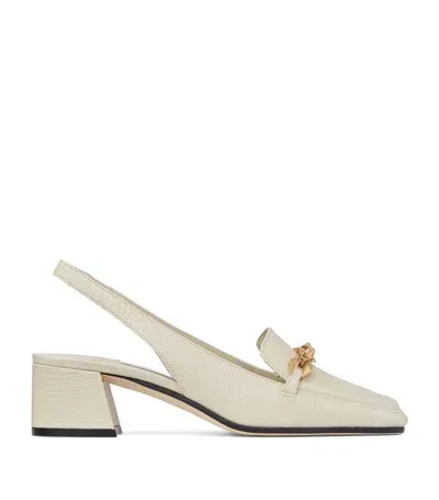 Jimmy Choo Diamond Tilda 45 Slingback Mules In Beige