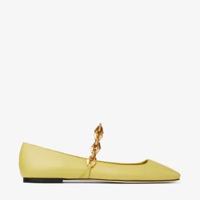 Jimmy Choo Diamond Tilda Flat In Sunbleached Yellow