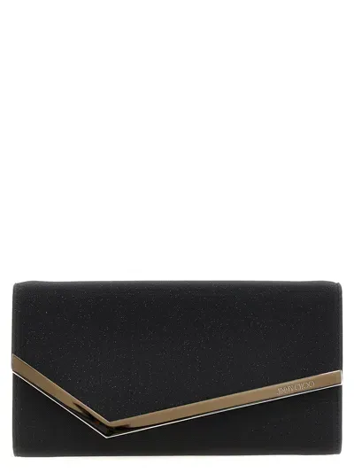 Jimmy Choo Emmie Clutch In Black