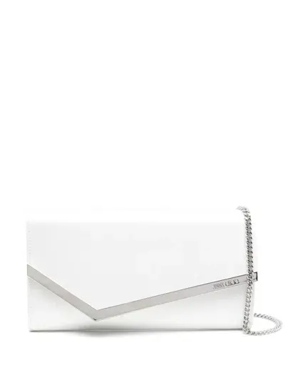 Jimmy Choo Emmie Clutch In Nude & Neutrals