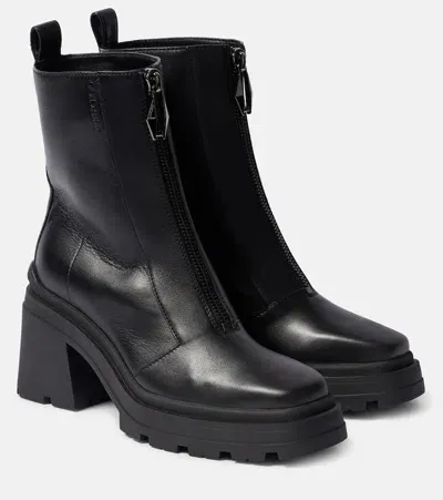 Jimmy Choo Eugenie 80 Leather Ankle Boots In Black