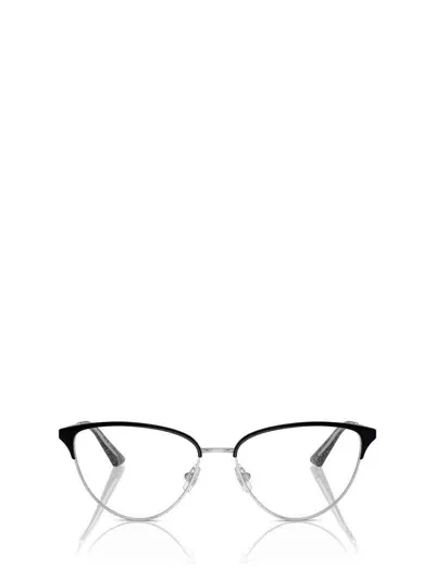 Jimmy Choo Eyeglasses In Silver / Black