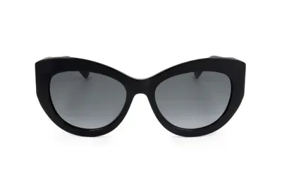 Jimmy Choo Eyewear Butterfly Frame Sunglasses In Black