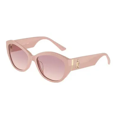 Jimmy Choo Eyewear Geometric Frame Sunglasses In Pink