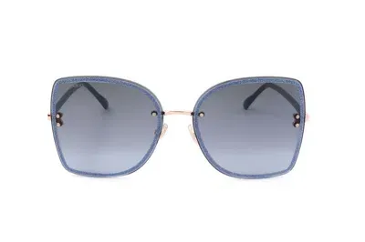 Jimmy Choo Eyewear Leti Square Frame Sunglasses In Blue