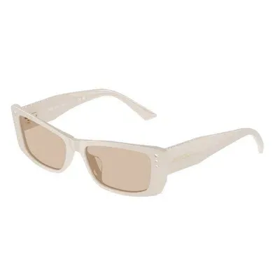 Jimmy Choo Eyewear Rectangle Frame Sunglasses In Multi