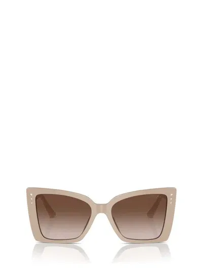 Jimmy Choo Eyewear Square Frame Sunglasses In Beige