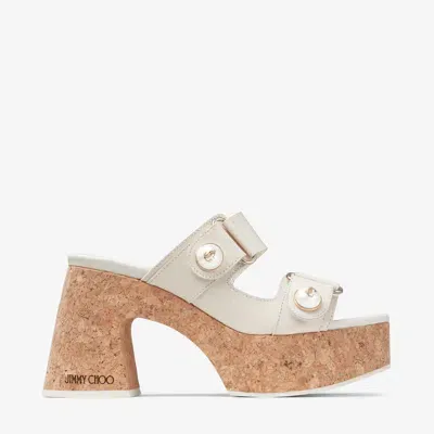 Jimmy Choo Fayence Wedge 95 In Neutral