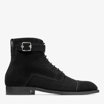 Jimmy Choo Finnion Lace Up Boot In Black