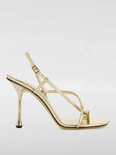 Jimmy Choo Flat Sandals  Woman Color Gold