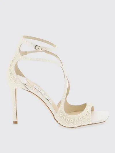 Jimmy Choo Flat Sandals  Woman Color White