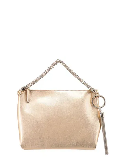 Jimmy Choo Gold Leather Handbag