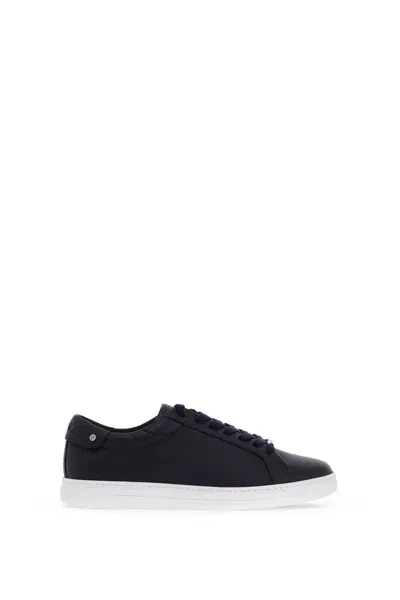 Jimmy Choo Sneakers Rome In Pelle Martellata In Blue