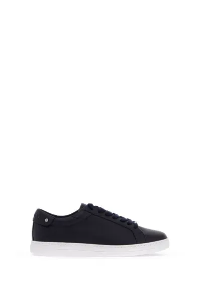 Jimmy Choo "hammered Leather Rome Sneakers In Blue