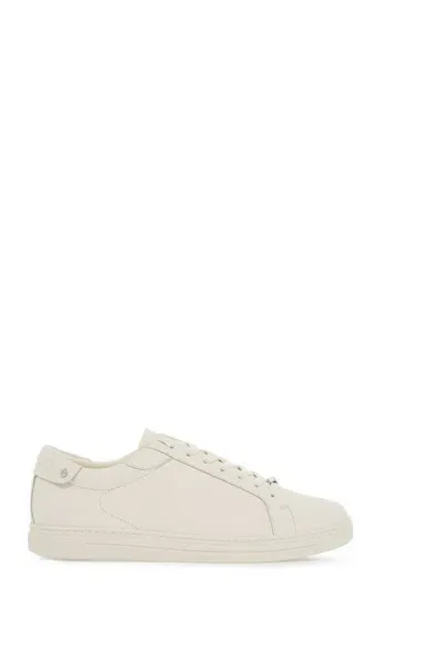 Jimmy Choo Mens V Latte Rome M Logo-embossed Leather Low-top Trainers In Multicolor