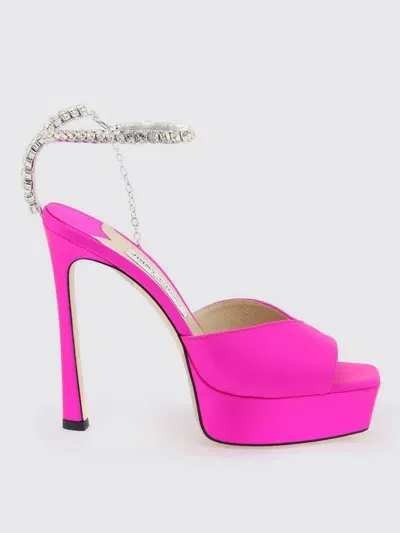 Jimmy Choo Heeled Sandals  Woman Color Fuchsia